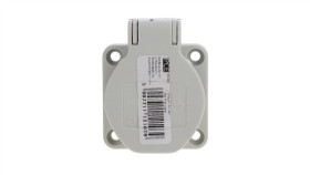 Gniazdo Schuko 16A 230V Ip54 Tylne Szare 105-0Gs