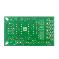 Dotykowy generator dźwięku syreny z niebieską diodą LED - PCB do projektu AVT 740