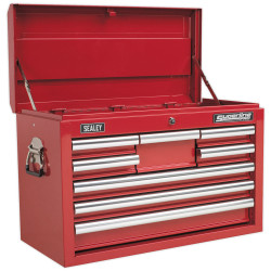 Sealey AP33089 Topchest 8 Drawer with Ball Bearing Runners - Red