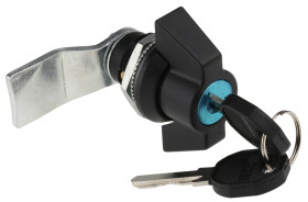 Uchwyt z zamkiem Metal, plastik RS PRO Czarny