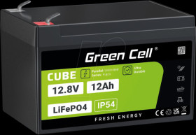LFPGC12V12AH - CAV08 Lithium battery, LiFePO4, 12.8 V, 12 Ah
