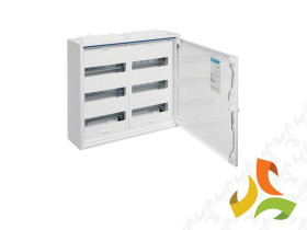 Rozdzielnica natynkowa 72 modułowa 6x12M drzwi pełne IP44 FWB FWB32S HAGER