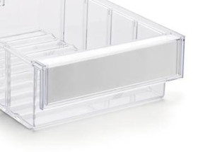 Treston 527497 Pojemnik na małe części (S x W x G) 92 x 82 x 300 mm przeźroczysty 30 szt.