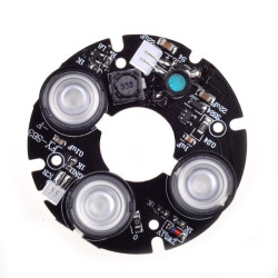 Moduł oświetlenia podczerw 60St. 3 Diody LED IR, do kamer podczerwień IR