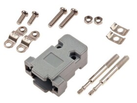 Obudowa wtyku D-SUB 9pin (gęste 15pin), śruby moletkowane