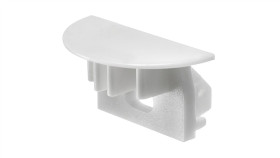 Zaślepka Minilux Maxi Wpust Biała Z Otworem