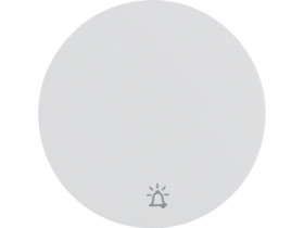 BERKER R.1/R.3 Klawisz nadrukiem symbol "dzwonek" do wyłącznika klawiszowego pojedyncze biały 16202069 HAGER