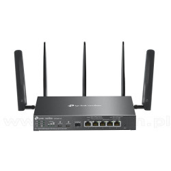 TP-Link ER706WP-4G, Bezprzewodowy gigabitowy router VPN Omada, standard AX, 3000Mbps, 5x 10/100/1000 RJ-45, 1x slot SFP, PoE+, d