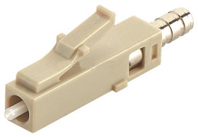 Złącze światłowodowe LC, wielomodowe rozmiar włókna: 50/125 μm, 62.2/125 μm