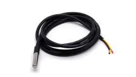 Wodoodporny czujnik temperatury DS18B20 - interfejs OneWire 1m, gliza 6x30 mm