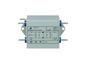 Filtr EMC 20 A B84112B 3-fazowy 250V ac 50Hz, 60 Hz TDK Wypust Otwór przelotowy