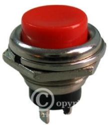 PRZYCISK PBS-26BR MONOSTABILNY OKRĄGŁY 1A/250V ZWIERNY PRZEL035