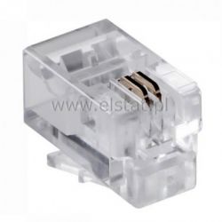 Wtyk telef. 4P 2C RJ9