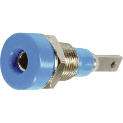St&#xE4;ubli 230030-23 LB-I2R jack socket vertical 2 mm pin blue insulated