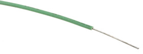 Przewód montażowy 0,08mm² Zielony RS PRO MPPE 28 AWG 600 V dł. 100m 7/0,12 mm +105°C UL 1581, UL 758