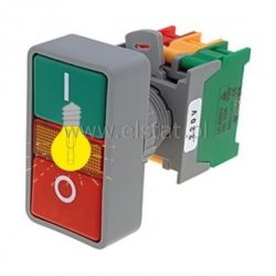 Przełącznik 2- klawsze chwilowy 2-1-O/C podświetla