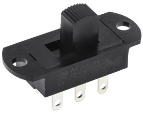 Przełącznik suwakowy, DPDT, Montaż panelowy, 12 A @ 125 V ac, -30 → +65°C, C & K