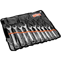 Bahco 111Z/11T Crowfoot Wrench Set 11-Piece Metric 8-76mm 1/2&quot;-15/16&quot;