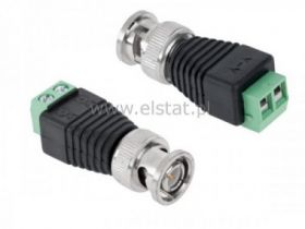 Wtyk BNC z szybkozłączem; złączka CCTV