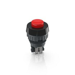 Podświetlany łącznik przyciskowy Chwilowy 1 NC średnica wycięcia 15.2mm Przewlekany RAFI