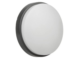 Lampa LED ścienno sufitowa 1100lm 15W IP54 kolor szary, kolor barwowy naturalny biały 4000K MCE342 GR