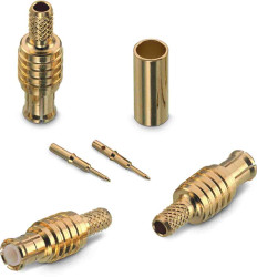 Złącze koncentryczne Montaż na kablu Męski 50Ω typ złącza Złącze MCX 6GHz Połączenie zagniatane typ kabla RG174,