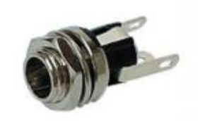 GNIAZDO 5,5/2,1 DO OBUDOWY MONTAŻOWE METALOWE (5 SZTUK) (ZLDC GN5521-MONTMET)