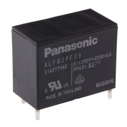 Przekaźnik mocy 9V dc SPST Panasonic 1.4W, montaż PCB 58Ω Otwór przezierny