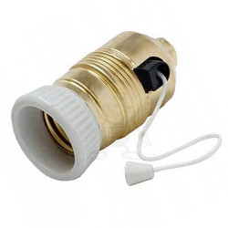 E27 oprawka ON-19 metalowo/ceramiczna + wył. Bemk