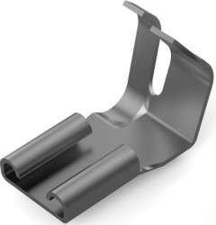 Uninsulated flat plug sleeve, 6.35 x 0.81 mm, 3.31 to 5.26 mm², AWG 12 to 10, brass, tin-plated, 42563-2