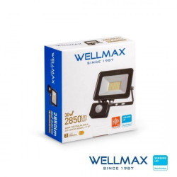 Naświetlacz LED 30W 95lm/W 2850lm IP54 Neutralna 4000K z czujnikiem ruchu SAMSUNG GOL1FLN030P