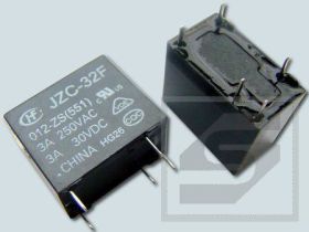 Przekaźnik JZC/HF32F-012-ZS(RoHS) HONGFA 3A 12VDC, 1 styk przełączny