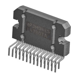 LM4780 L4780TA wzmacniacz 2x60W 1x120W klasa AB 0.03% do 0.5% THD ZIP27