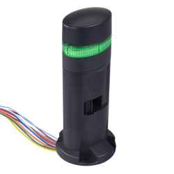 LD6A-1DZQB-G Green Stack Light LED Tower with Sounder & Flasher Direct Mount 24VAC/DC IDEC