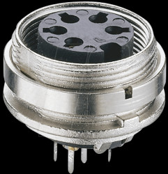 19558 Panel-mounted coupler, rear mounting, PCB, IP40, 8-pin