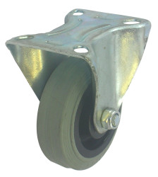 Koło samonastawne średnica kabla 75mm Płyta RS PRO 70kg wysokość całkowita 95mm