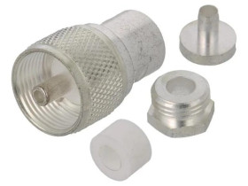Złącze UHF (PL-259) męskie RG141,RG58 na przewód teflon 1-1337473-0