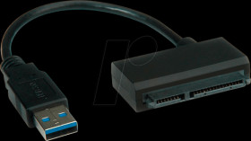 12.02.1043 USB converter, A plug to 22-pin SATA, 0.15 m