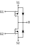 30-V, N channel NexFET™ power MOSFET, dual common drain SON 3 mm x 3 mm, 5.5 mOhm