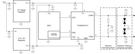 Automotive CAN FD transceiver with standby for 48V systems