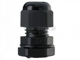 M 16 dławnica czarna metrycza z nakrętką; ERGOM