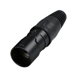 Rean RCEM-Z-001-1 AV Cable Connector IP65 Black-Chrome RJ45 1pc