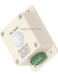 Sterownik taśm LED czujnik PIR 12-24V DC 8A