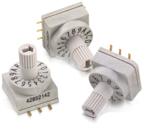 Przełącznik obrotowy, 150mA, 24V dc, 10-położeniowy, Wurth Elektronik WS-ROSV