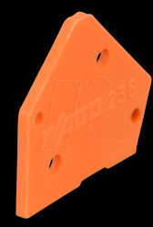 236-600 End plate, orange