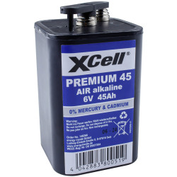 XCell 148266 Premium 45 4R25 Battery 6V 45000mAh Long-lasting Zinc Air