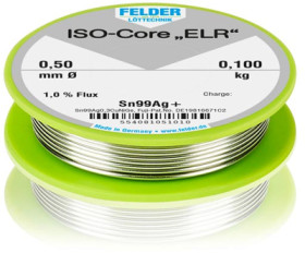 Solder, lead-free, Sn99Ag0.3Cu0.7NiGe, Ø 0.5 mm, 100 g, 554081051010