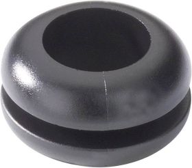 Przepusty HellermannTyton, HV1203-PVC-BK-M1, 633-02030, (Ø x W) 17.5 mm x 6.8 mm, czarny, 1 szt.