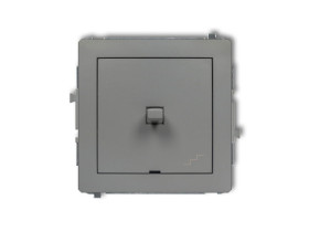 DECO Wyłącznik schodowy w stylu amerykańskim szary mat 27DWPUS-3 KARLIK