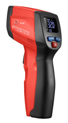 Termometr na podczerwień temp: +380 °C, +716 °F ±1%, z kalibracją ISO wsp. odległości: 12:1